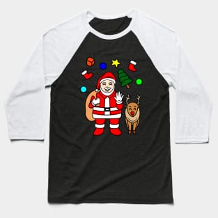 Christmas santa boy Baseball T-Shirt